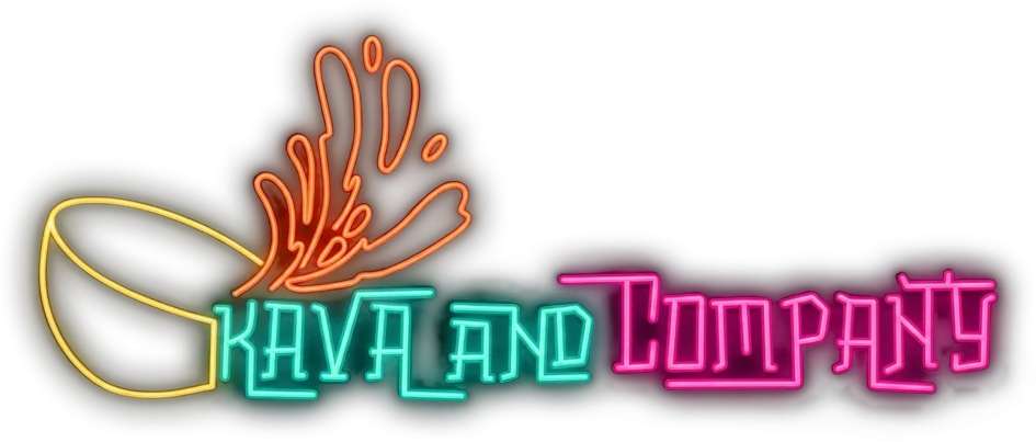 Kava and Company neon sign
