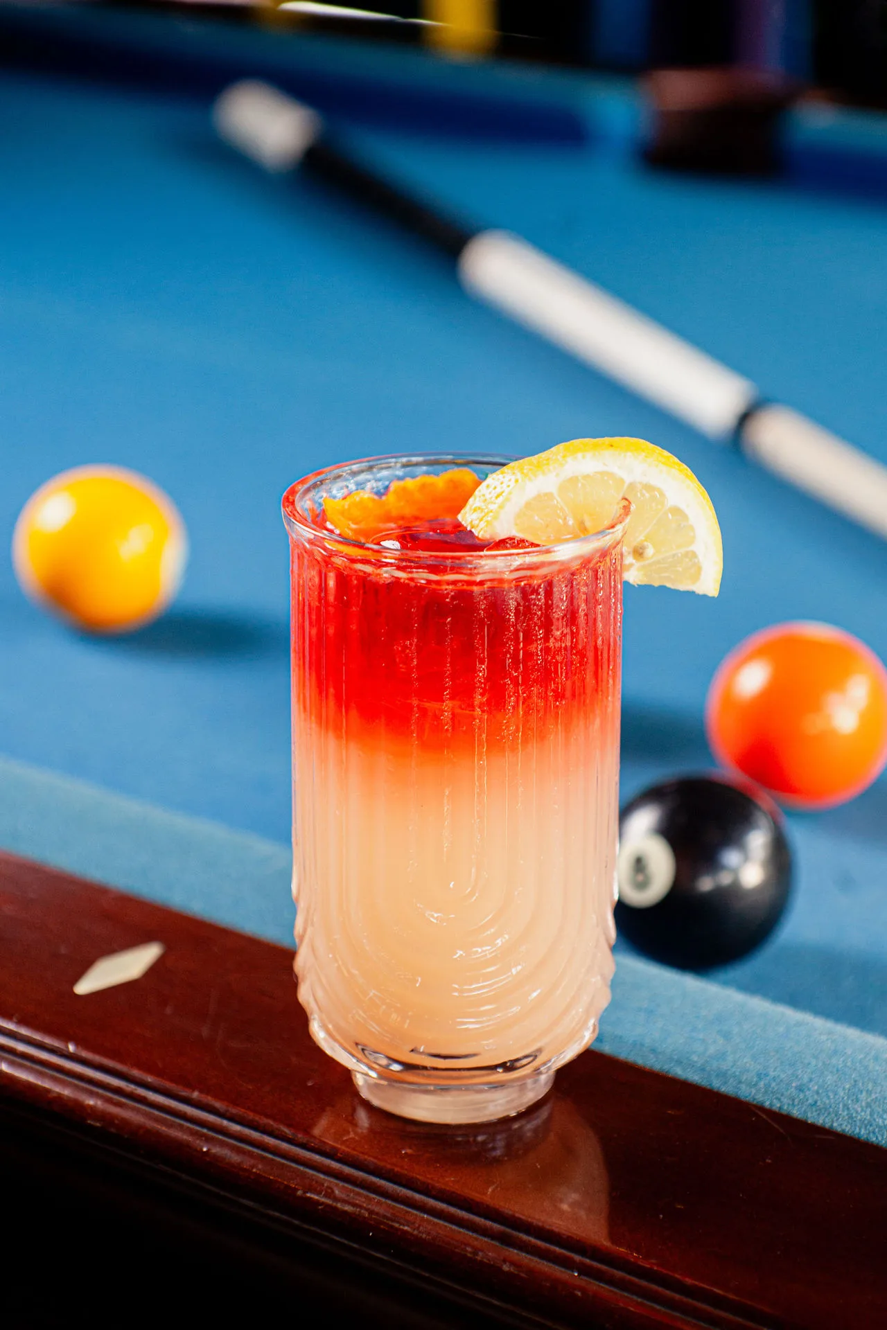 Strawberry kava cocktail with lime